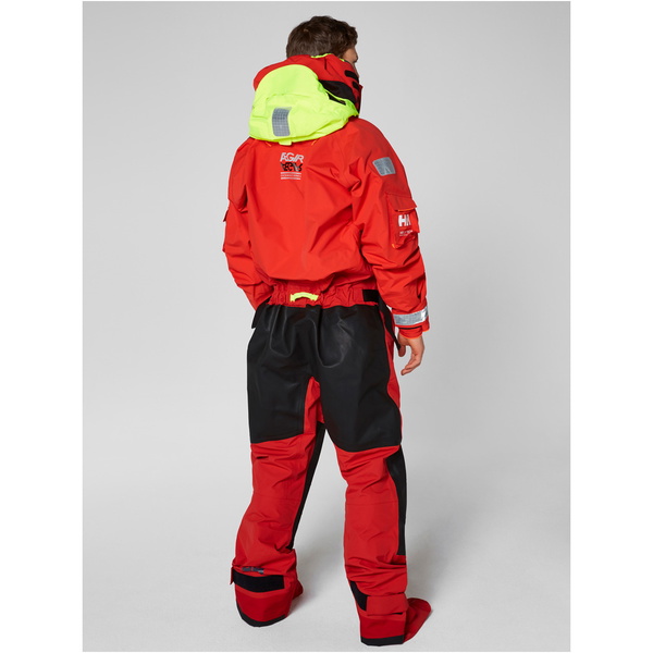 2019 Helly Hansen Aegir Ocean Overlevelse Drysuit Advarsel Røde 31706
