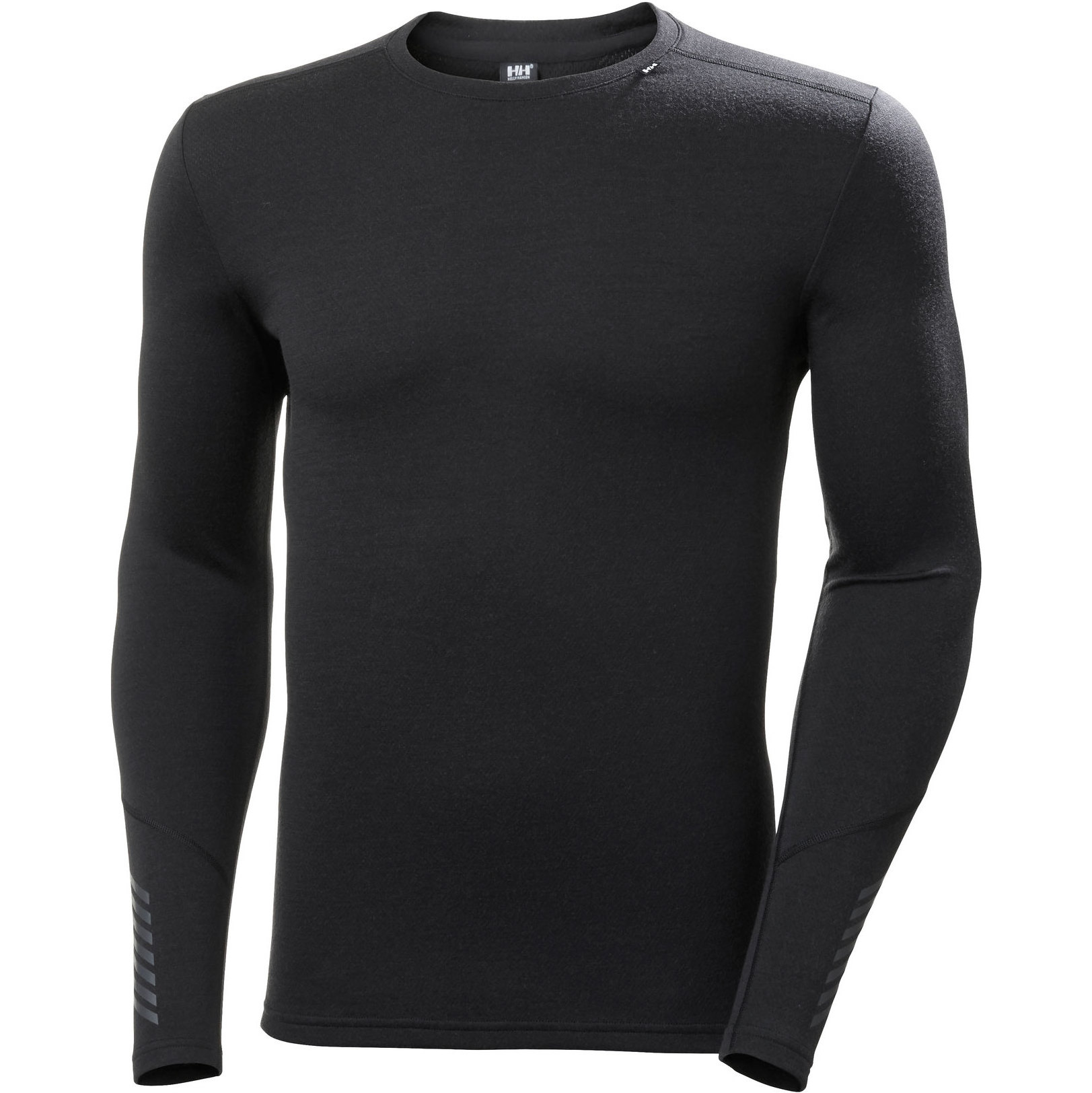 2021 Helly Hansen Mænds Helly Hansen Mid Weight Crew Top 49364 - Sort