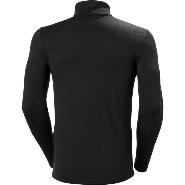 2025 Helly Hansen Herre Lifa Merino Mid Weight 1/2 Zip Top 49363 - Black