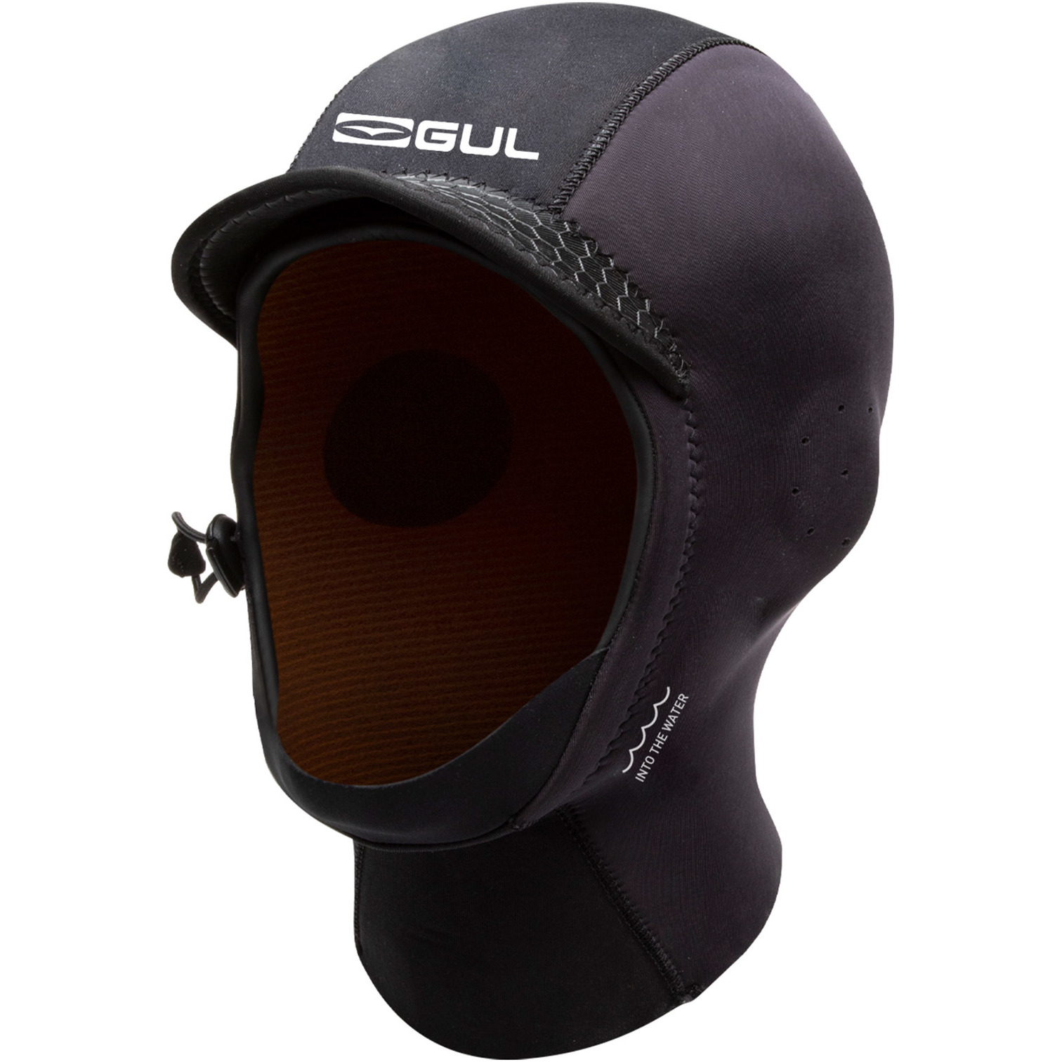 2026 Gul 3mm Peaked Surf Hood Ho0312-b9 - Sort