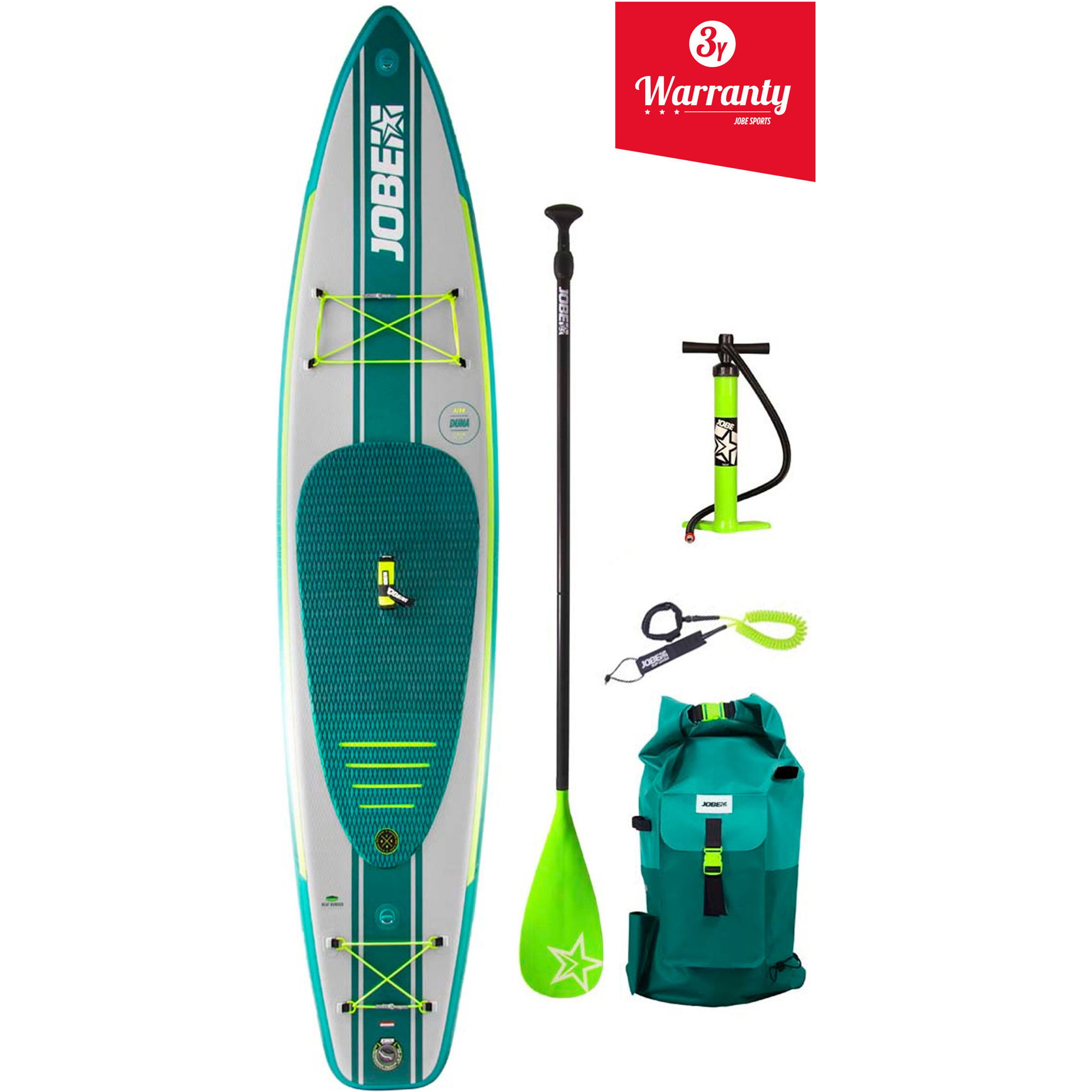 2026 Jobe Duna Oppustelig Stand Up Paddle Board 11'6 X 31 "inkl Padle, Rygsæk, Pumpe Og Snor