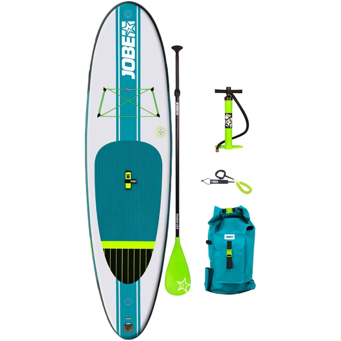 Jobe Aero Yarra Oppustelig Stand Up Paddle Board 10'6 X 32 "inkl Padle, Rygsæk, Pumpe Og Snor