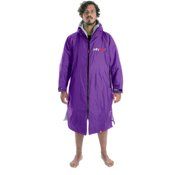 2023 Dryrobe Advance Langærmet Change Robe DR100L - Lilla / Grey