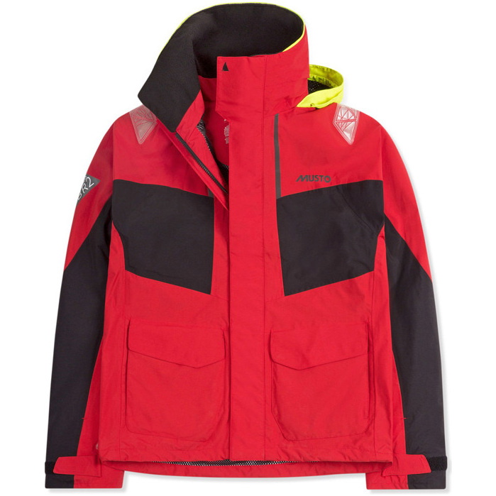 2022 Musto Mænds Br2 Coastal Jakke Sand Rød Smjk055