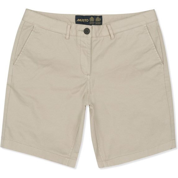 2019 Musto Kvinders Chino Shorts Lys Sten Lwst008
