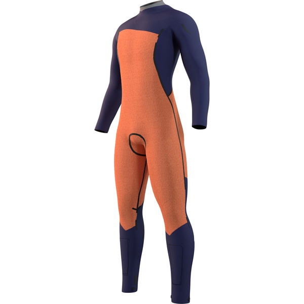 2022 Mystic Herre Marshall 4/3mm Chest Zip 35000.220011 - Sort / Grå