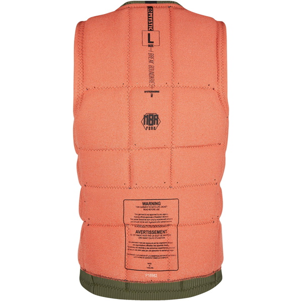 2021 Mystic The Dom Impact Vest Wake Front Zip Wdom - Modig Grøn