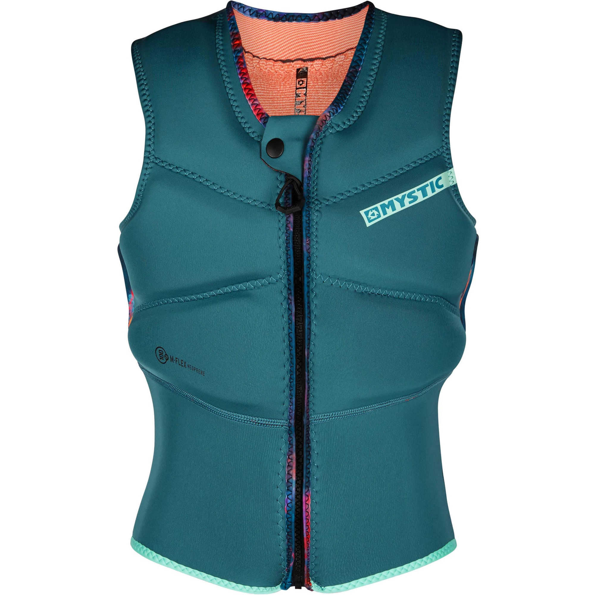 2021 Mystic Kvindelig Diva Glidelås Med Glidelås Front Zip 200111 - Teal