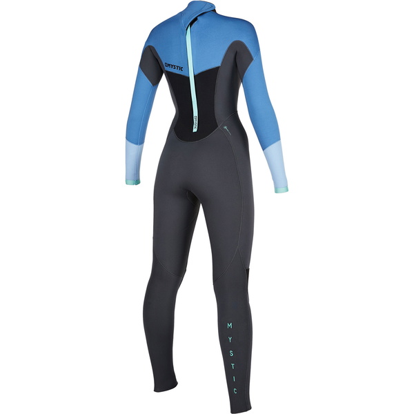 2021 Mystic Kvinders Star 5/3mm Back Zip Våddragt 200027 - Menthol Blå
