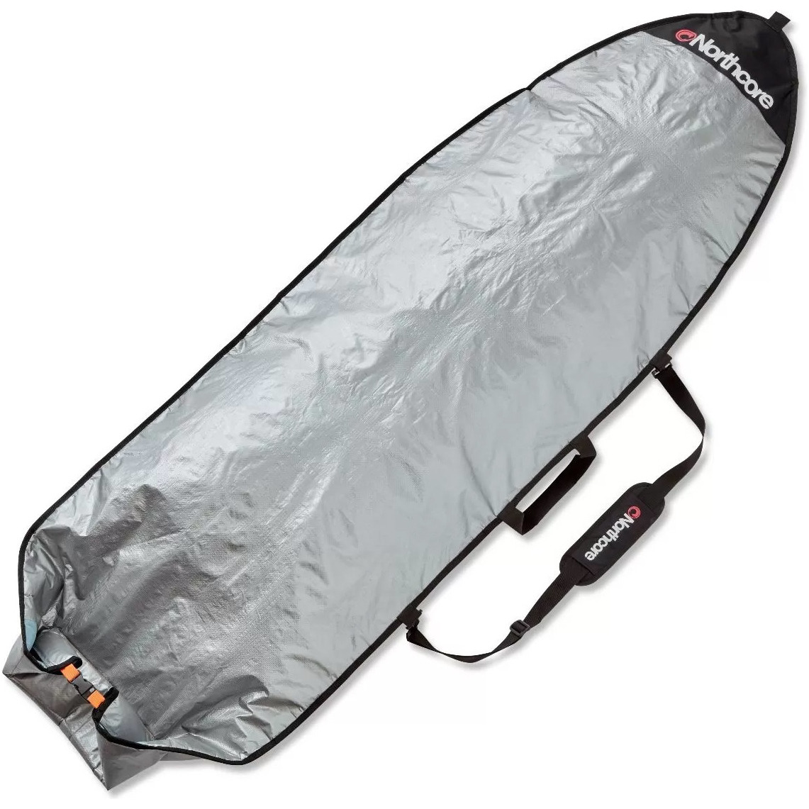 2026 Northcore Roll Top 5mm Justerbar 5'4-7'2 Boardbag - Grå