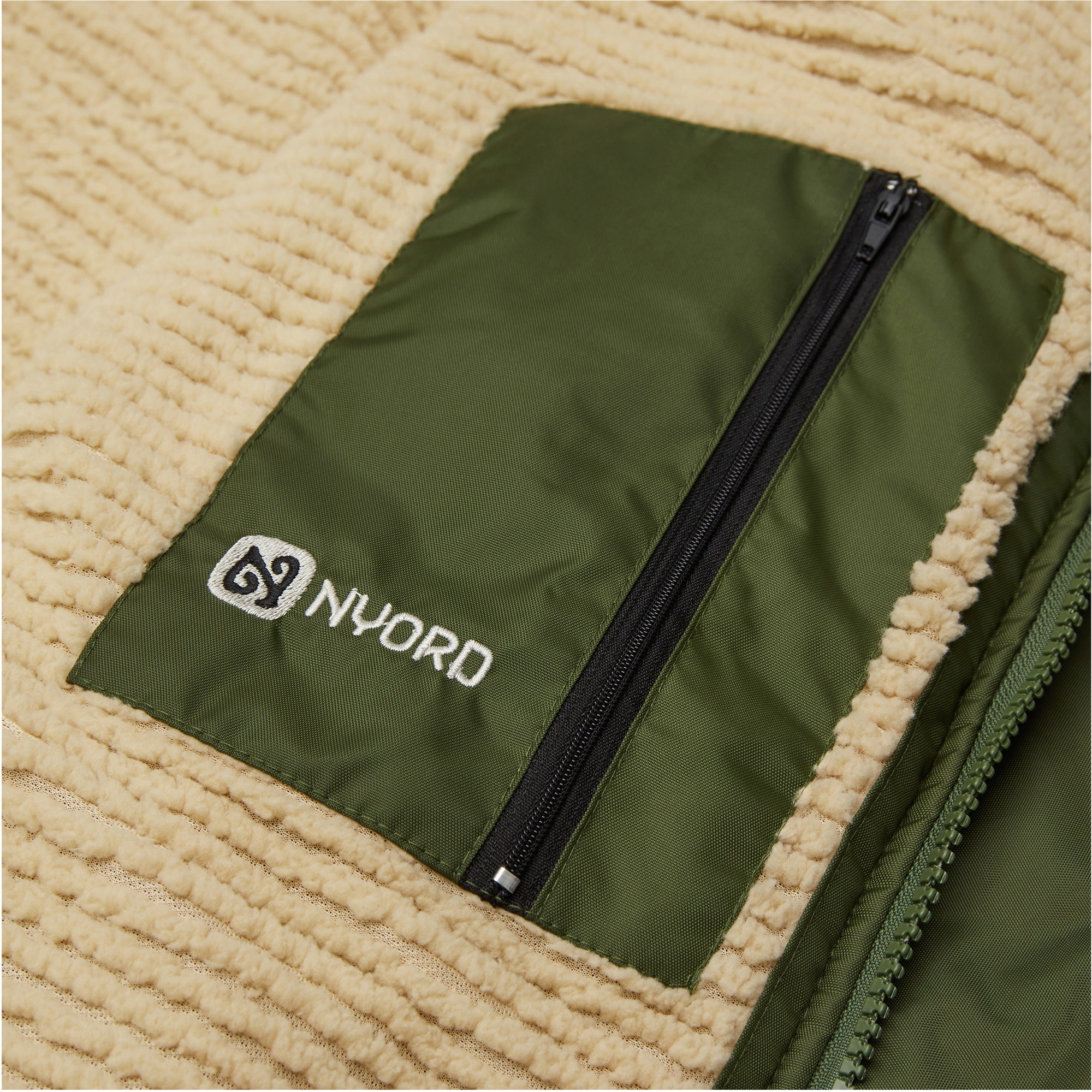 2026 Nyord Primaloft Udendørs Morgenkåbe ACC0005 - Khaki / Ecru