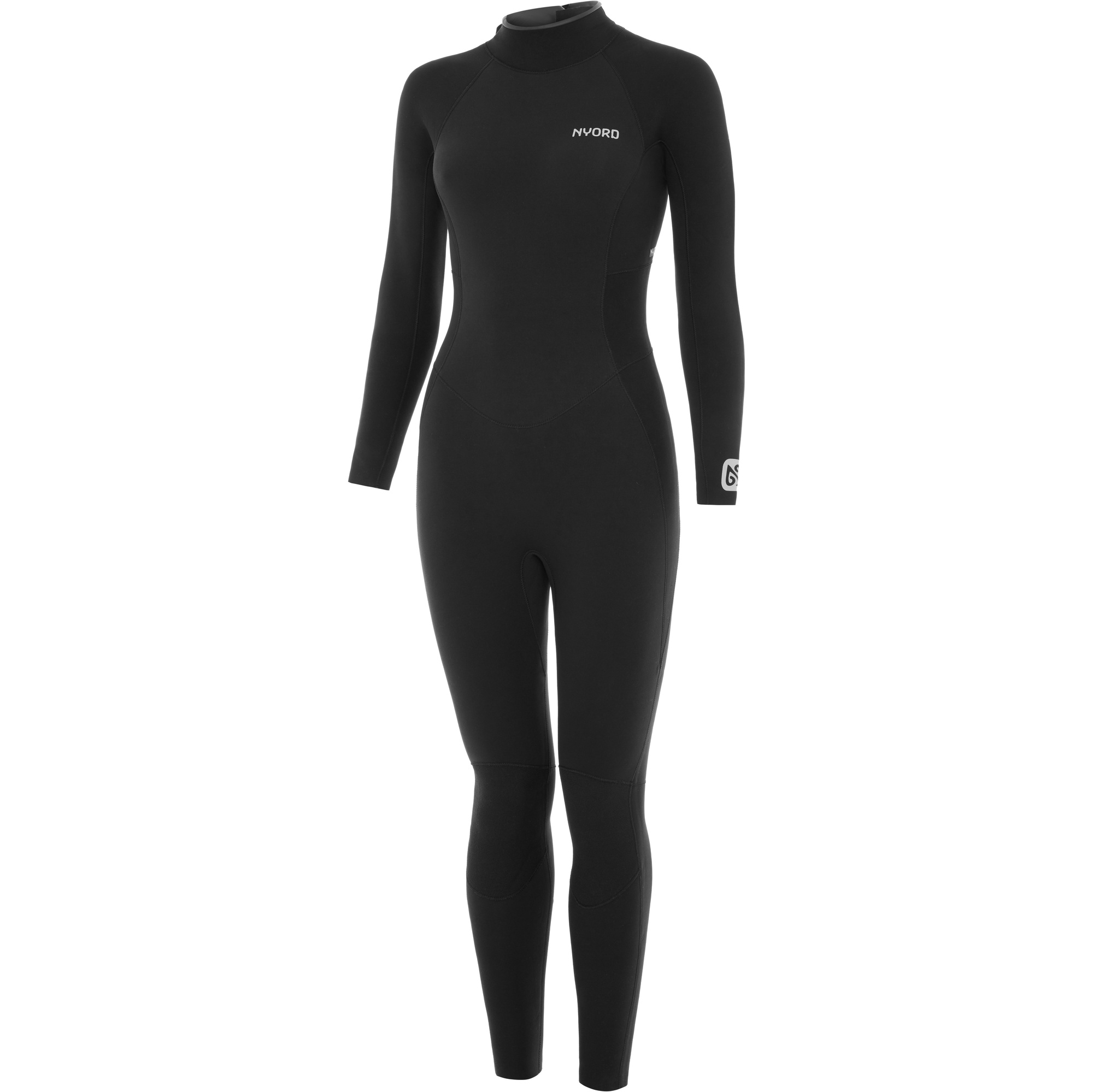 2025 Nyord Kvinder Furno 3/2mm Back Zip Gbs Våddragt Fbw32001 - Sort