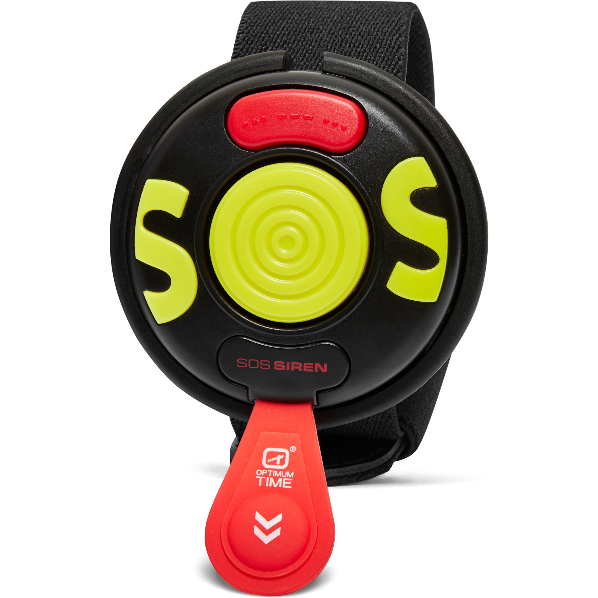 2026 Optimum Time Sos Sikkerhedssirene Otsos - Sort / Lime