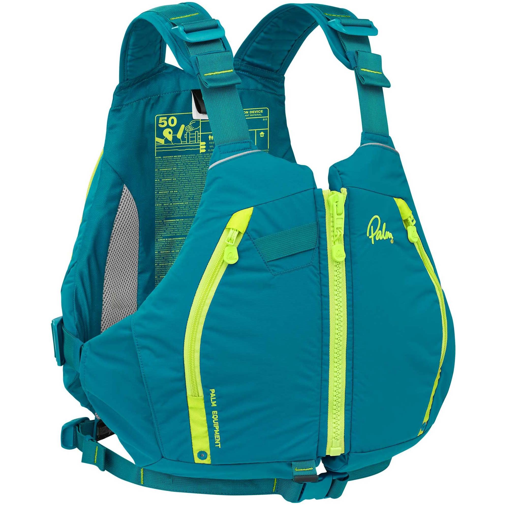 2026 Palm Peyto Touring Kajak Pfd 12639 - Blågrøn