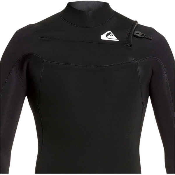 2021 Quiksilver Herre Syncro 3/2mm Chest Zip Våtdrakt Sort / Hvid Eqyw10308