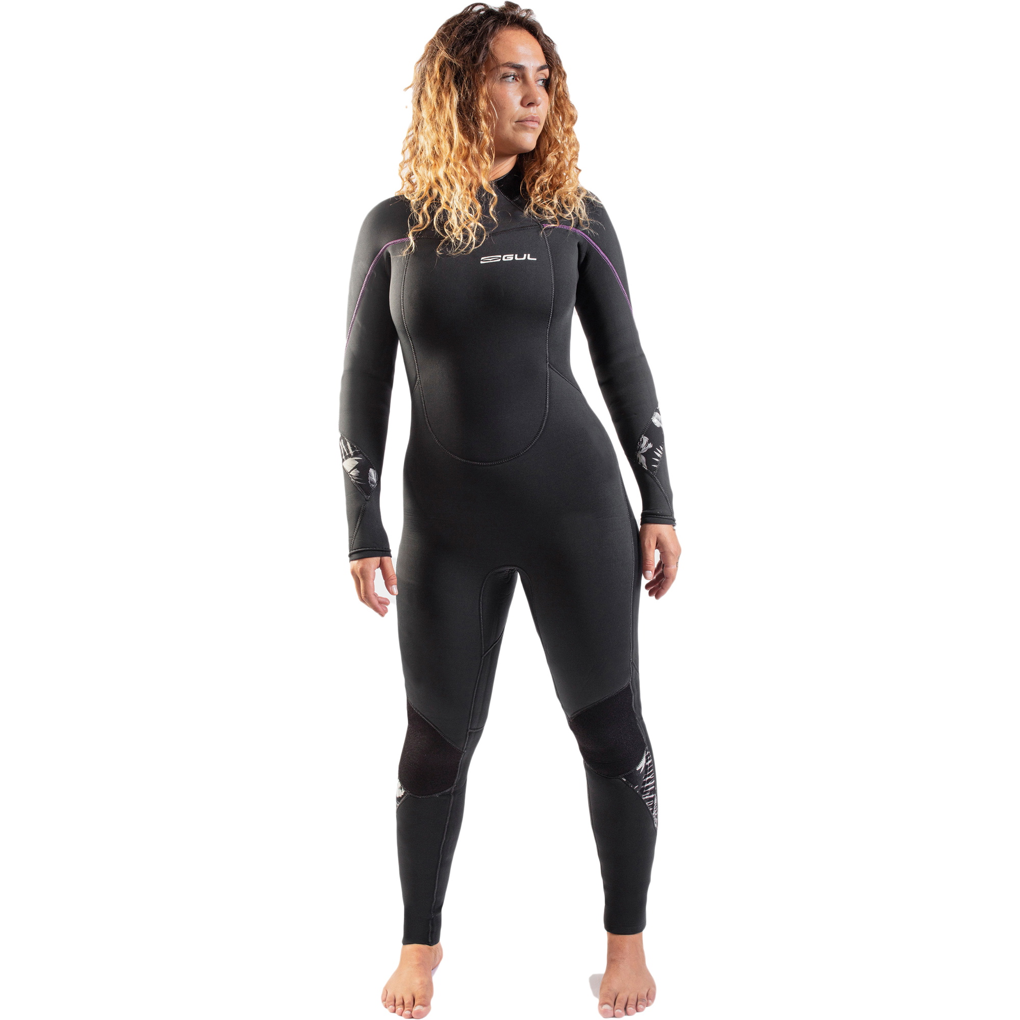 2021 Gul Dame Response 5/3mm Back Zip Gbs V&aring;ddragt RE1229-B9 - Jet Grey / Black