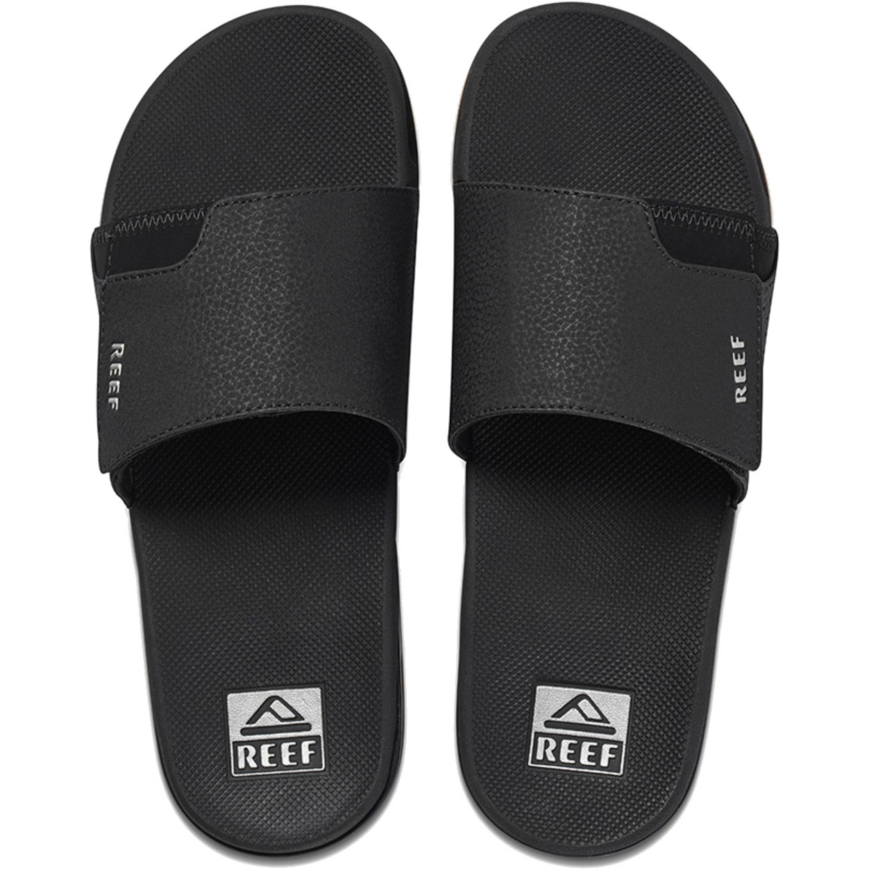 2026 Reef Fanning Sliders CI3632 - Black / Sølv