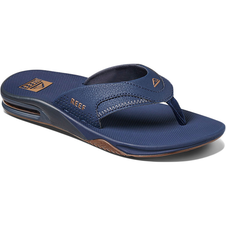 2021 Reef Herre Fanning Flaskeåbner Flip Flops / Sandaler CI2544 - Deep Sea