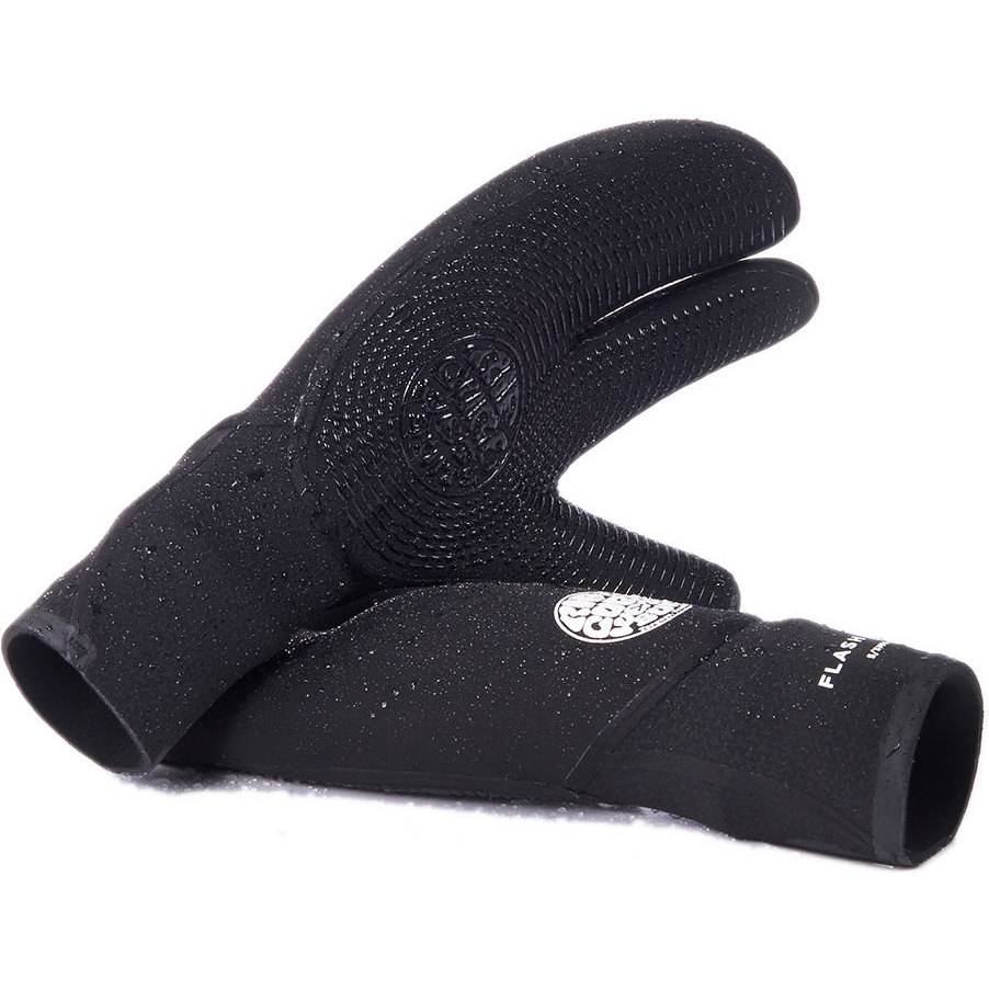 2026 Rip Curl Flashbomb 5/3mm 3 Finger Gloves WGLYEF - Black