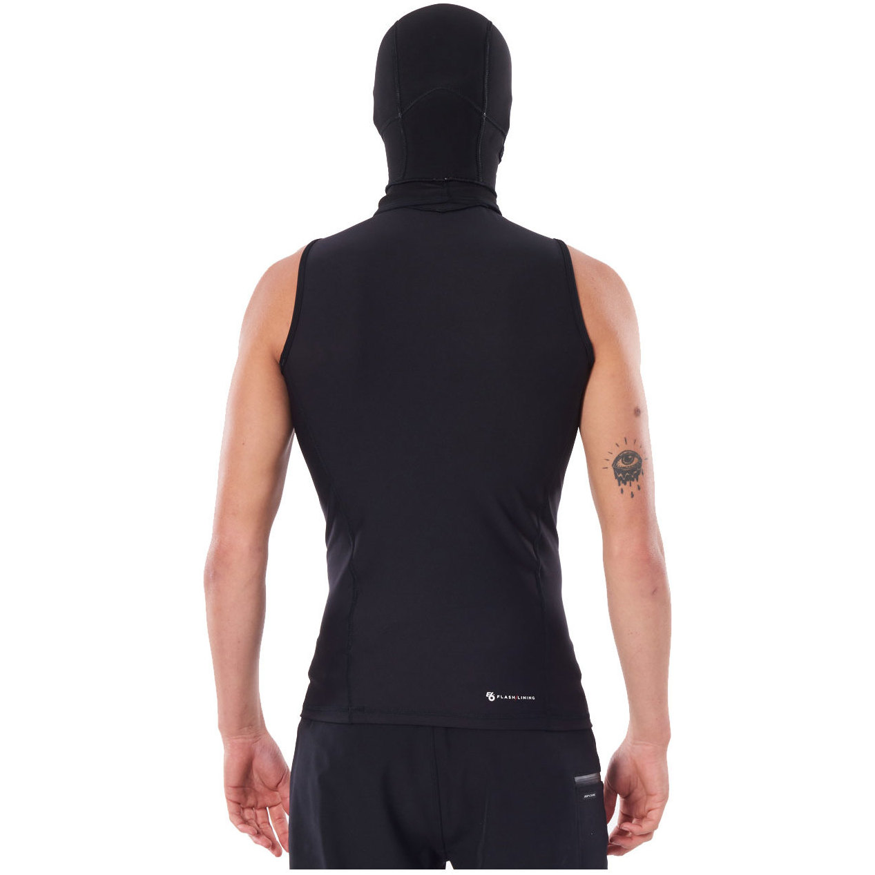 2026 Rip Curl Mens Flashbomb E6 0.5mm Hooded Vest WVEYBF - Black