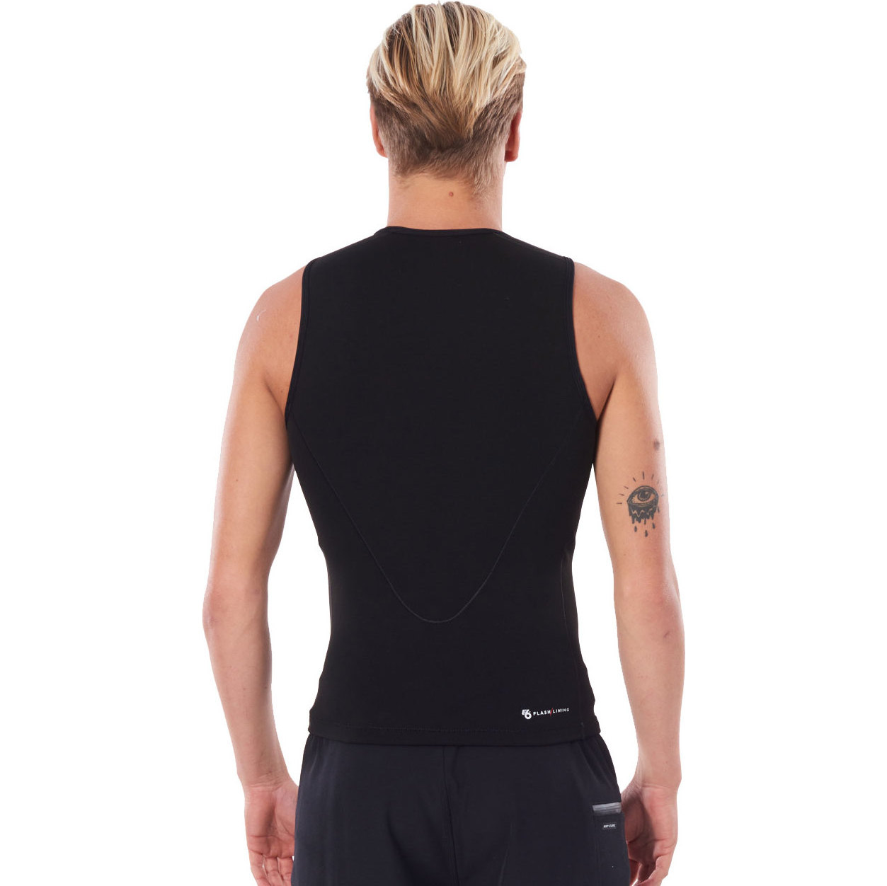 2026 Rip Curl Mens Flashbomb 0.5mm Ærmeløs Vest WVEYCM - Black