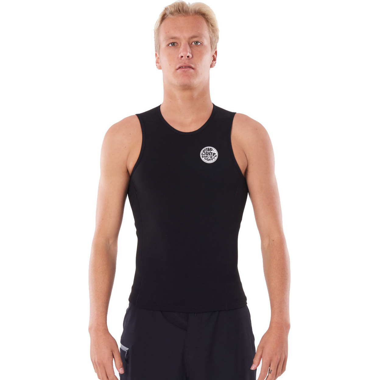 2026 Rip Curl Mens Flashbomb 0.5mm Ærmeløs Vest WVEYCM - Black