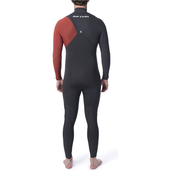 2019 Rip Curl Mænds Flashbomb 4/3mm Gbs Zip Free Våtdrakt Forbrændt Orange Wsm9ef