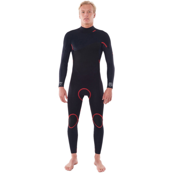 2023 Rip Curl Herre Omega 5/3mm Back Zip Våddragt Sort Wsm8mm