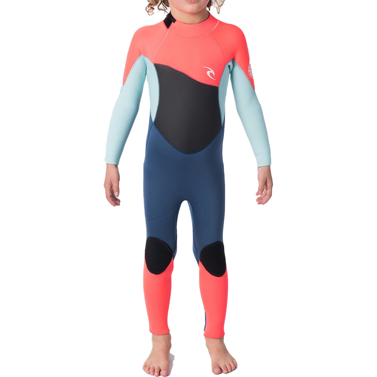 2021 Rip Curl Toddler Omega 3/2mm Gbs Back Zip Våddragt Wsmydo - Neon Pink