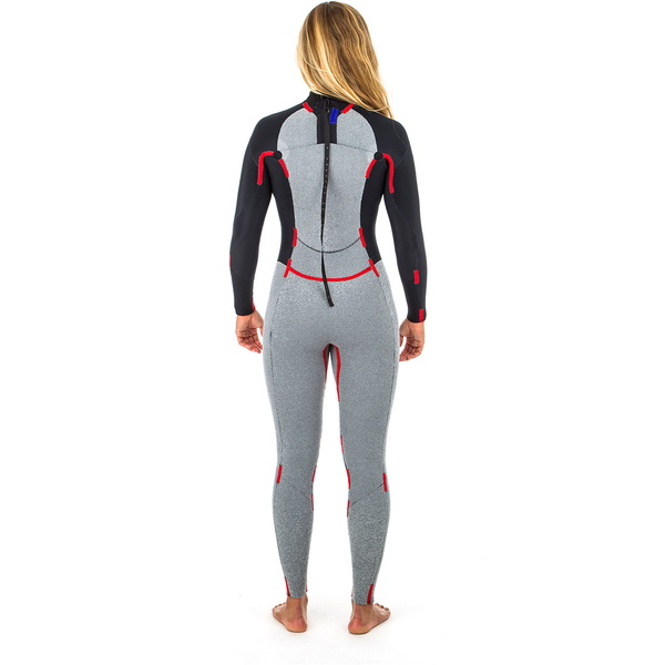 2019 Rip Curl Kvinders Dawn Patrol 3/2mm Gbs Back Zip Våddragt Sort / Hvide Wsm8gs