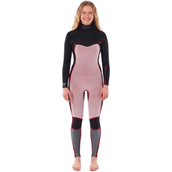 Rip Curl Womens Dawn Patrol Warmth 5/3mm Chest Zip Wetsuit WSM9MW - Black