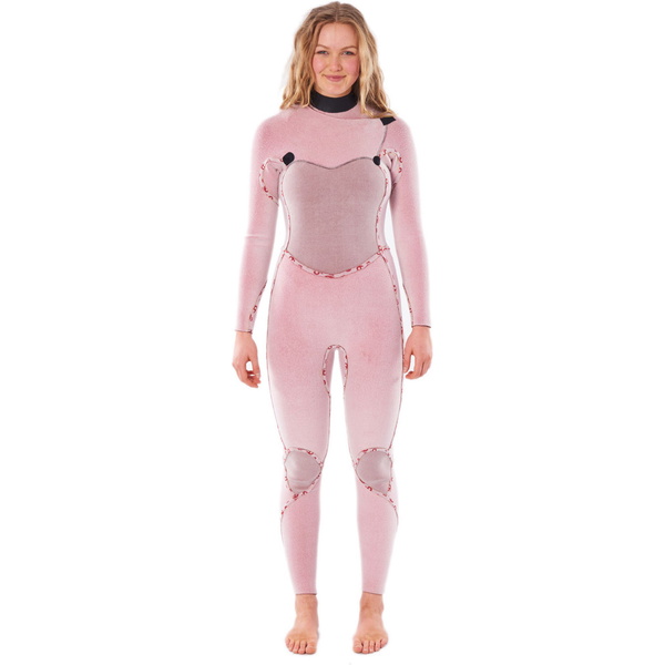 Rip Curl Women's Flashbomb 4/3mm Chest Zip Våddragt Wstyfg - Sort