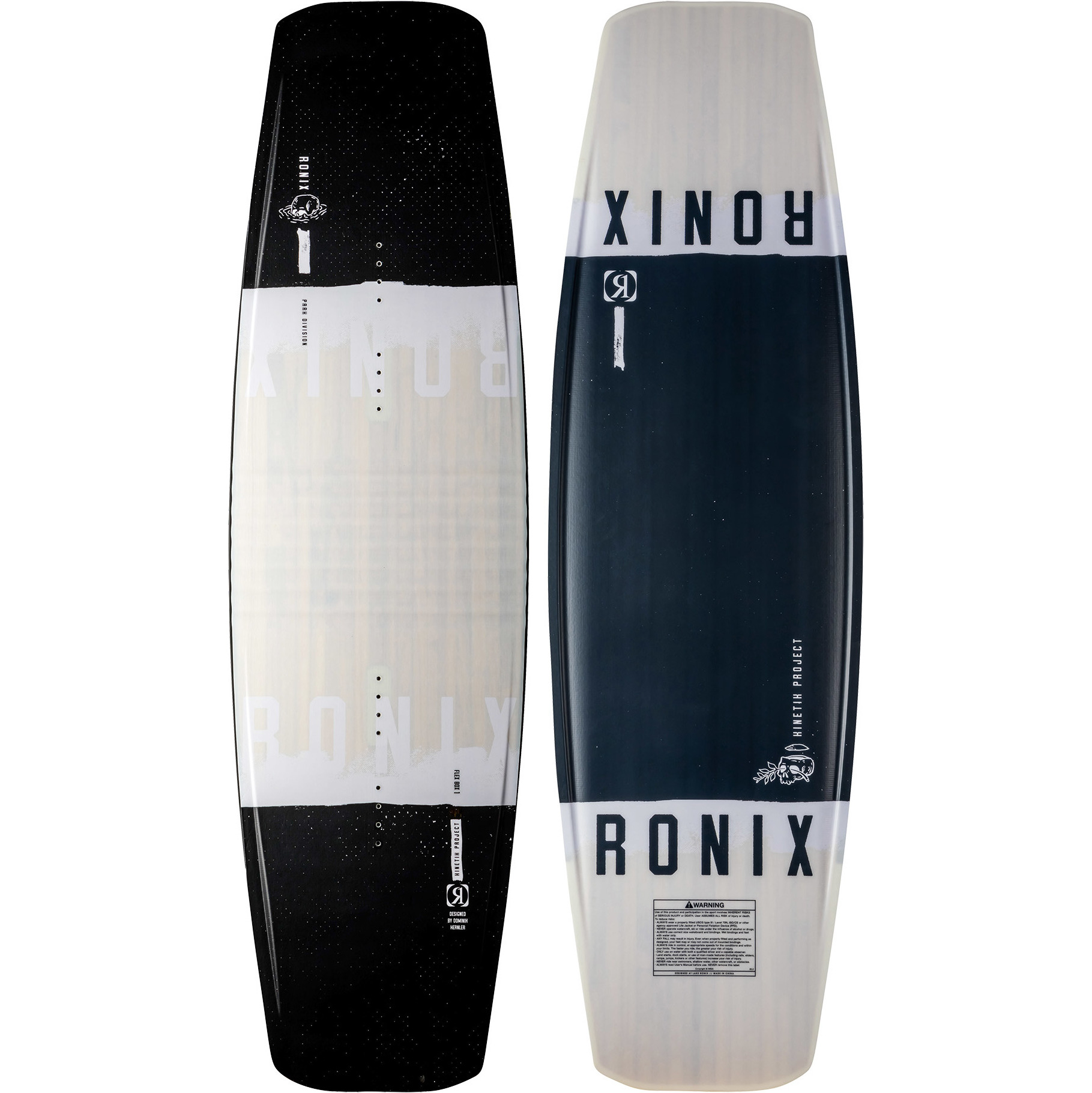 2022 Ronix Kinetik Project Flexbox 1 Kabel Wakeboard - Hvid / Sort