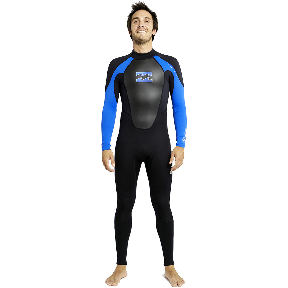 Billabong Intruder 3/2mm Flatlock Våddragt Sort / Blå S43m03