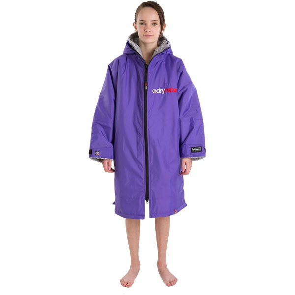 2023 Dryrobe Advance Langærmet Change Robe DR100L - Lilla / Grey