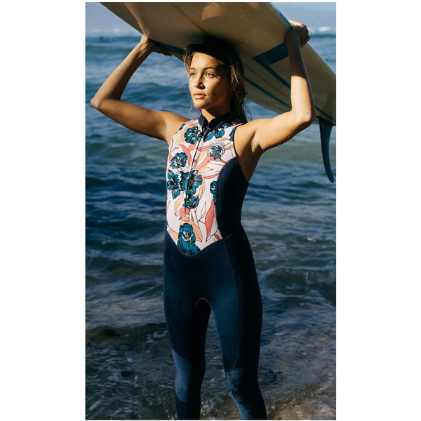 2018 Billabong Womens Salty Jane 2mm Sleeveless Long Jane Wetsuit SLATE H42G10