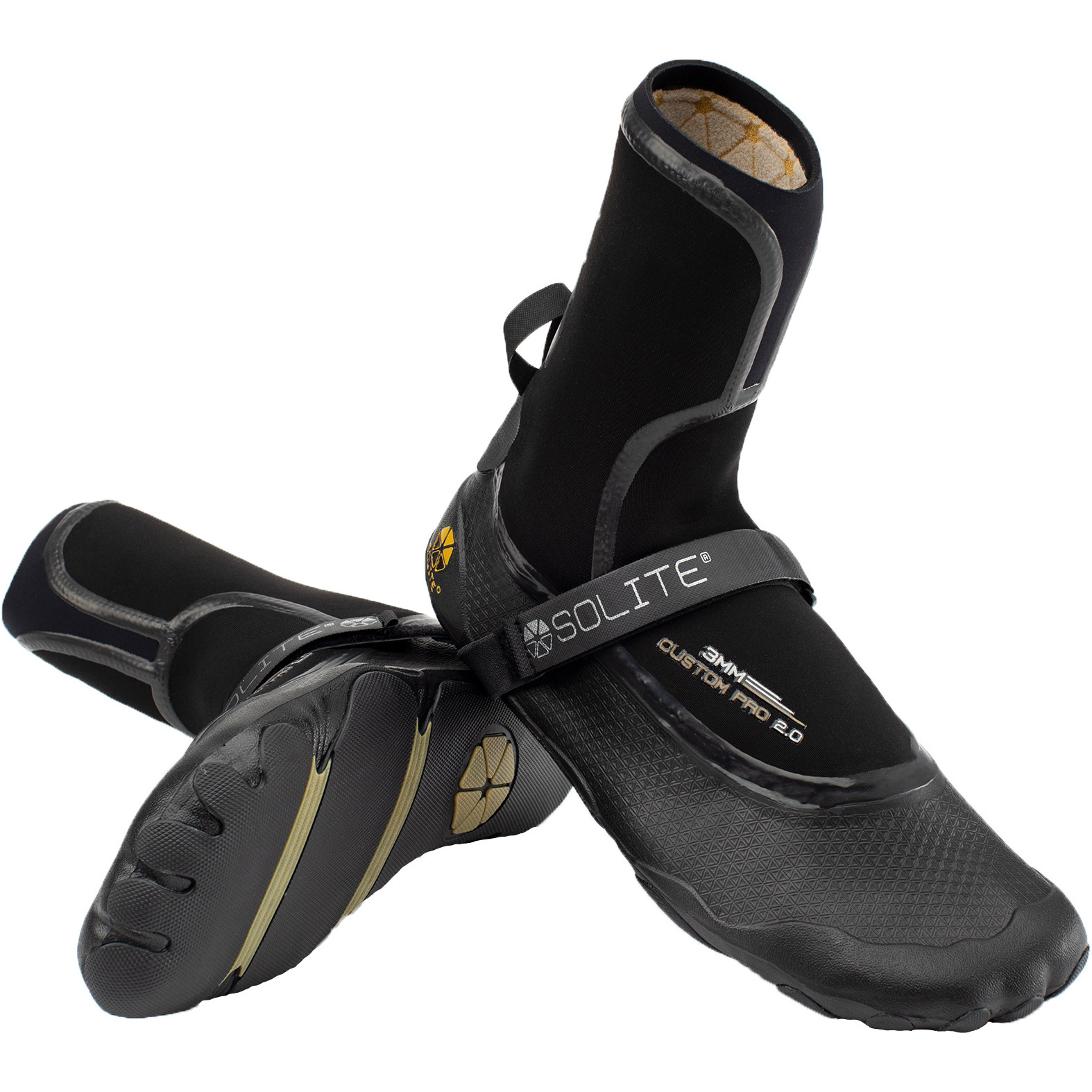 Solite Pro 3mm Black 2025 Custom 2.0 Neoprenstøvler 21001 - / Gum