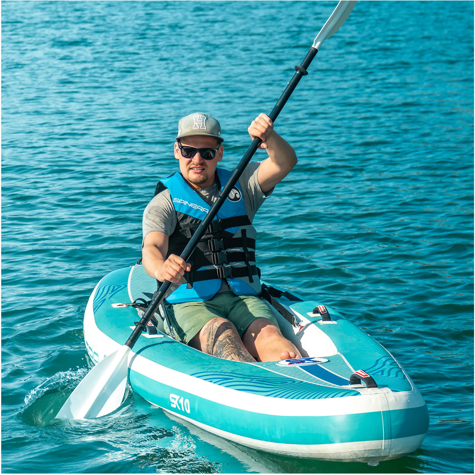 Spinera SK 10'0 1 Person Inflatable SupKayak Package - Blue