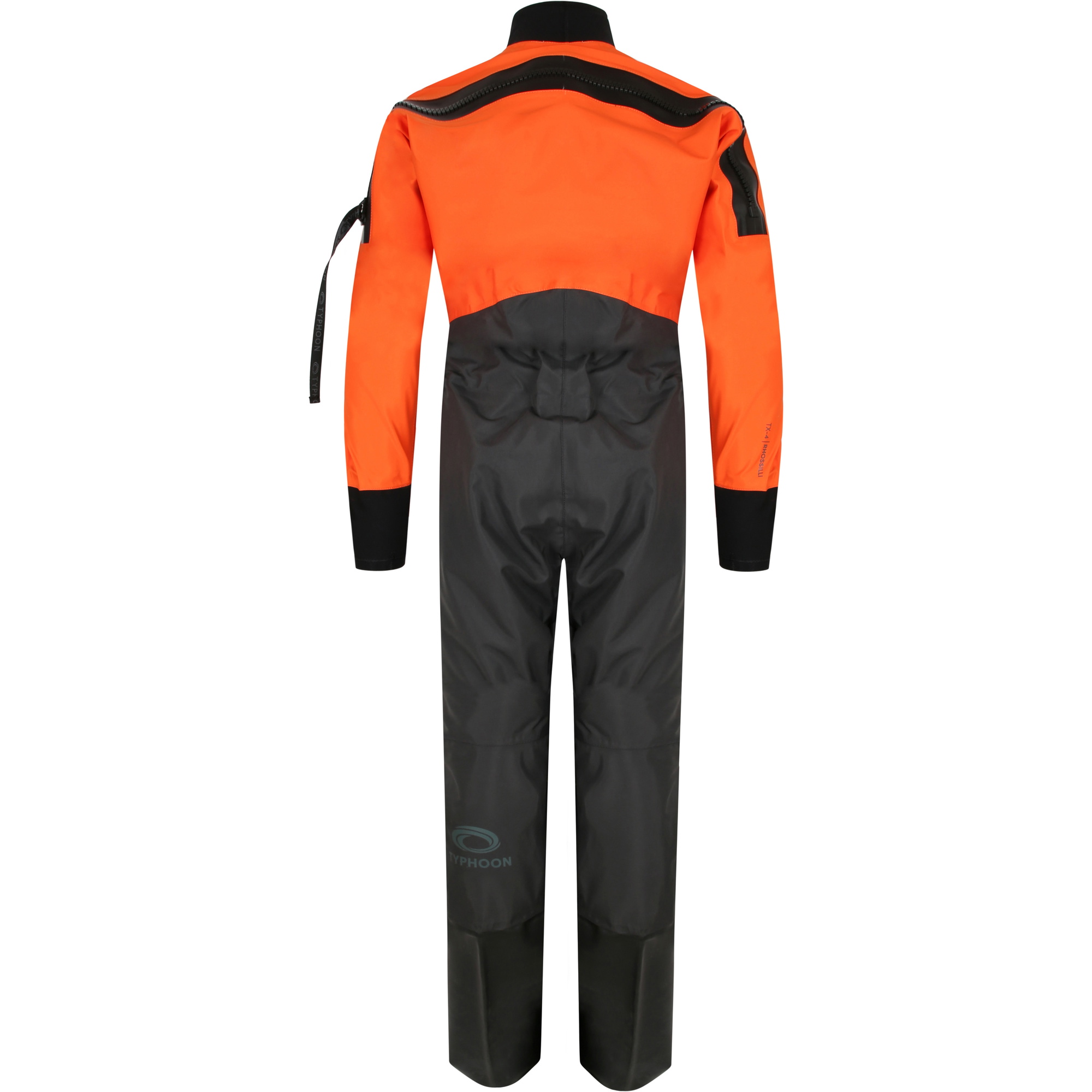 2026 Typhoon Junior Rhossilli Back Zip Tørdragt 100196 - Orange / Graphite