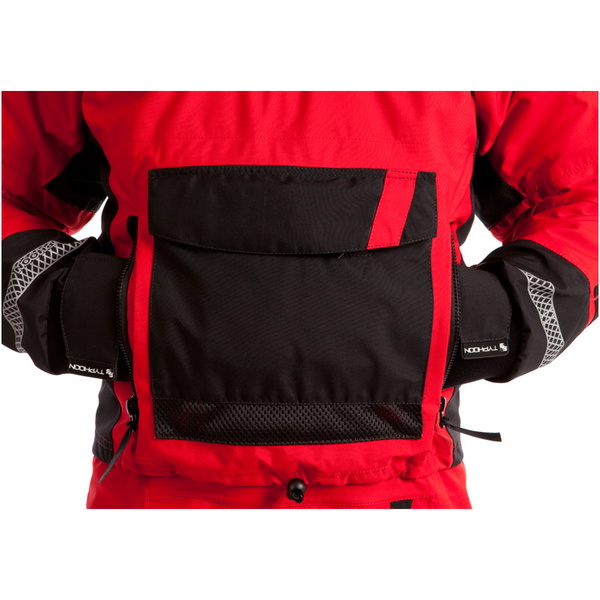 2019 Typhoon PS330 Xtreme Kajak / Ocean Sejlads Drysuit + Con Zip Sort / Rød 100.151