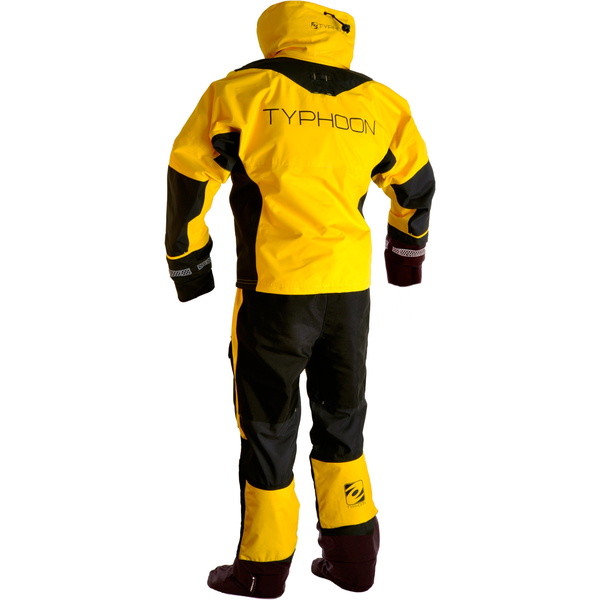 2019 Typhoon PS330 Xtreme Kajak / Ocean Drysuit + Con Zip Gul / Sort 100160