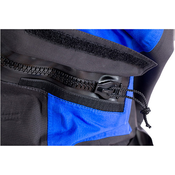 2019 Typhoon Kvinder Ezeedon 3 Front Zip Drysuit Sort / Blå Inklusive Kit Bag 100159