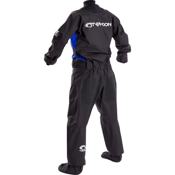 2019 Typhoon Kvinder Ezeedon 3 Front Zip Drysuit Sort / Blå Inklusive Kit Bag 100159
