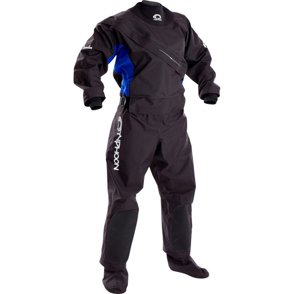2019 Typhoon Kvinder Ezeedon 3 Front Zip Drysuit Sort / Blå Inklusive Kit Bag 100159