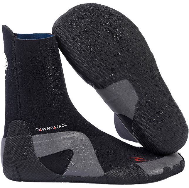2026 Rip Curl Dawn Patrol 3mm Round Toe Neoprenstøvler WBO7DD - Black