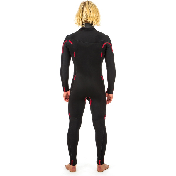 2019 Rip Curl Aggrolite 3/2mm Chest Zip Våtdrakt Sort Wsm9qm
