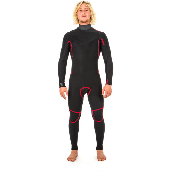 2019 Rip Curl Aggrolite 3/2mm Chest Zip Våtdrakt Sort Wsm9qm