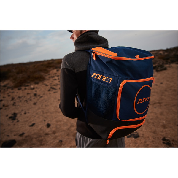 2026 Zone3 Overgang 40L Rygspæk RA18TRAN - Navy / Orange