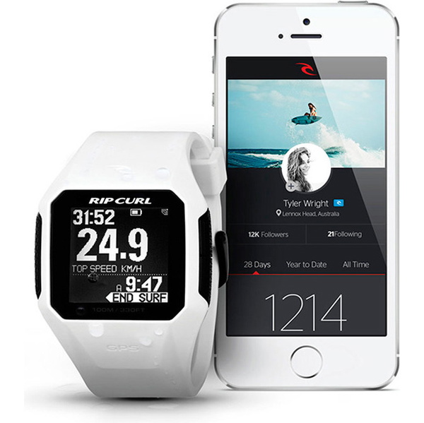 2018 Rip Curl Søg GPS Smart Surf ur i hvid A1111