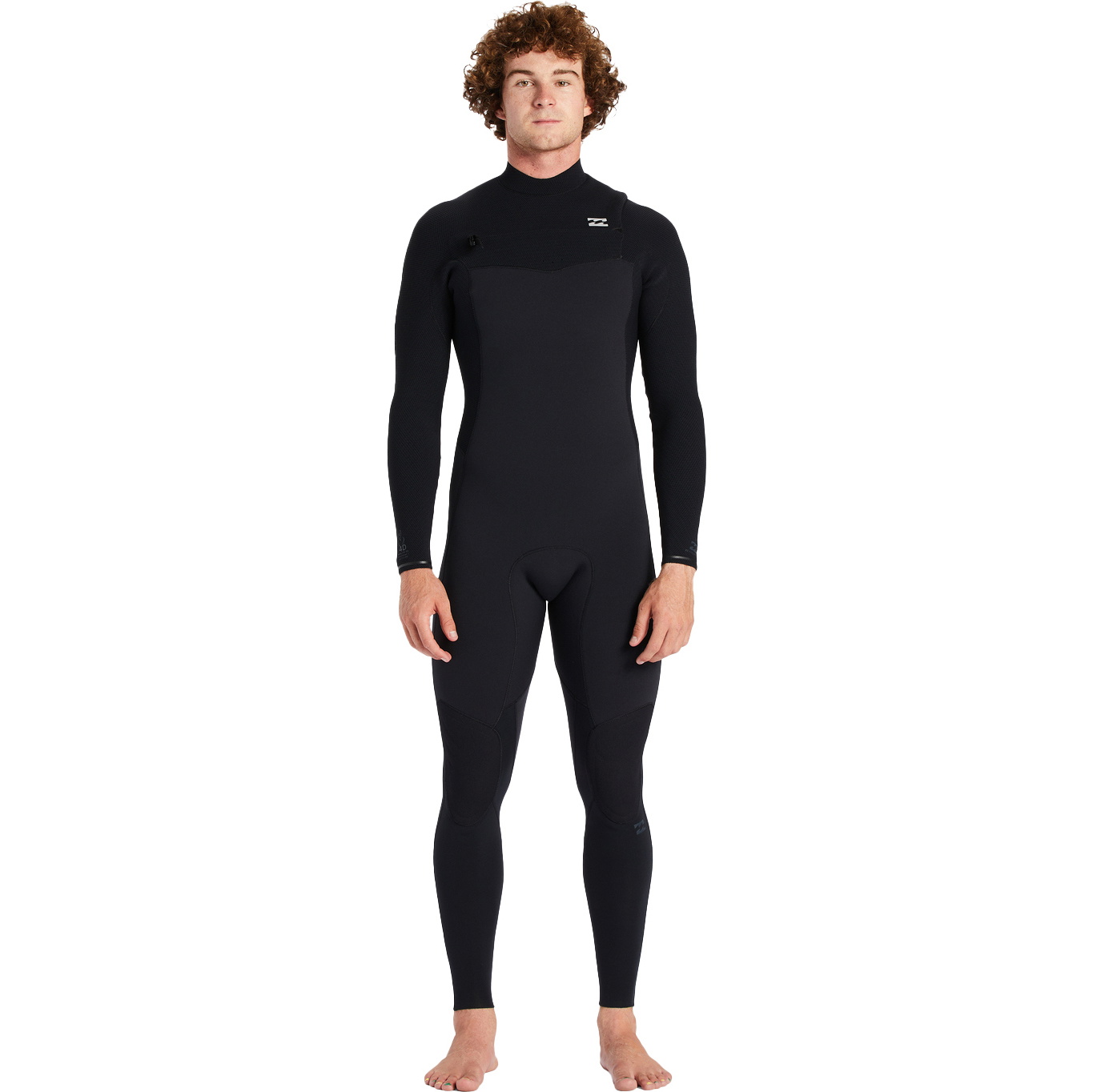 2024 Billabong Revolution For Mænd 3/2mm Chest Zip Våddragt Abyw100176 - Sort